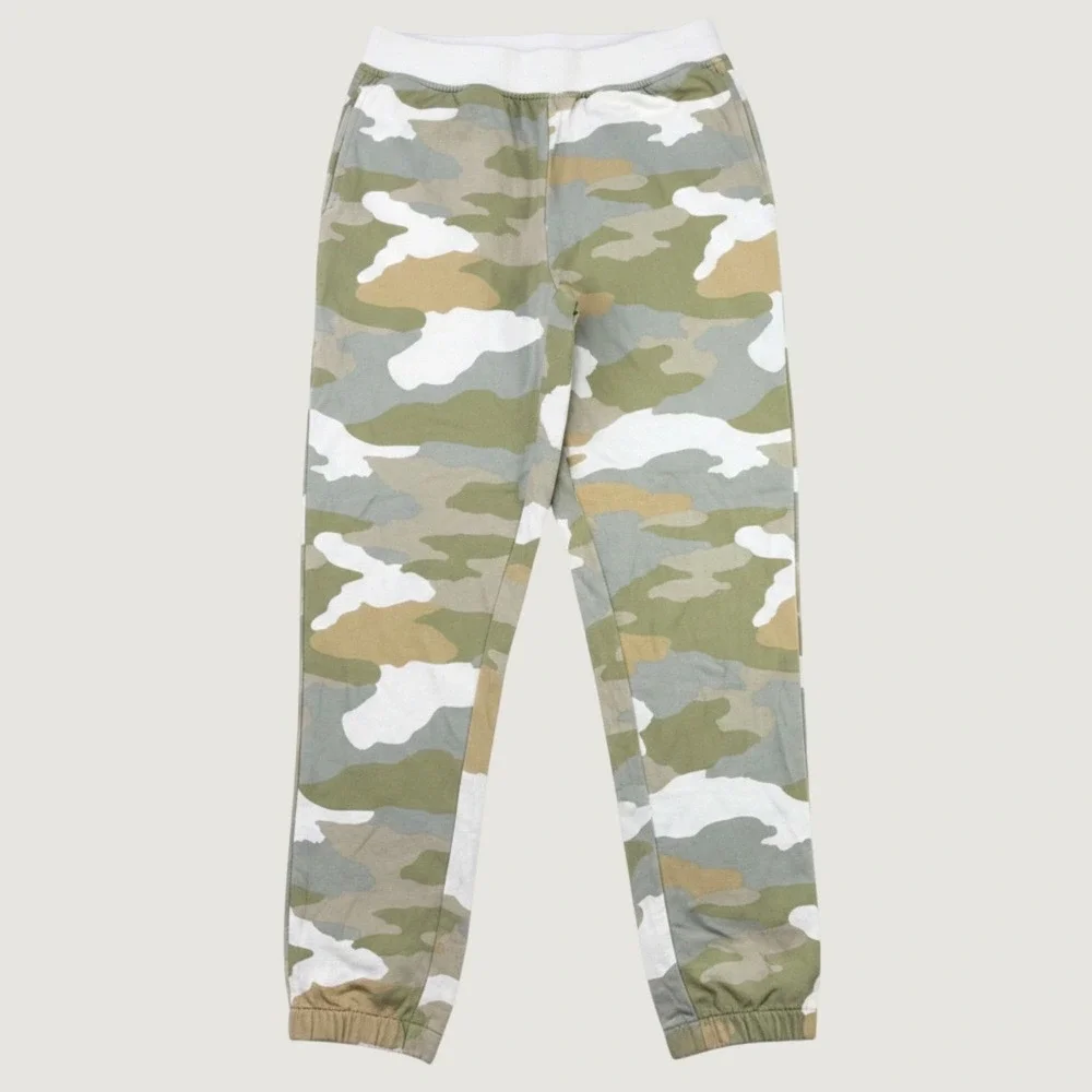 Aerie Camo Jogger Pants Women S Green Camouflage Elastic Waist Casual Loungewear
